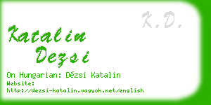 katalin dezsi business card