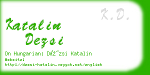 katalin dezsi business card